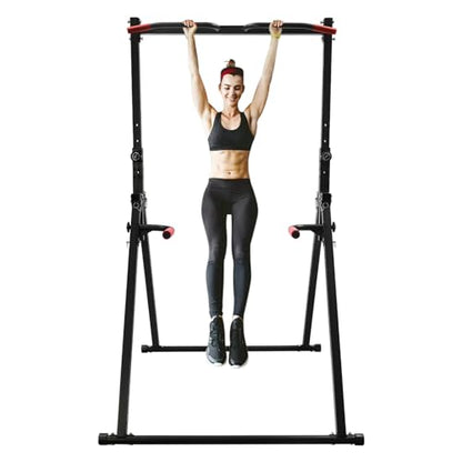 440 LBS Pull up Bar Free Standing, Parallel Adjustable Height Standing Pull Up Bar Dip Station for Home Gym Heavy Duty, Strength Training Fitness