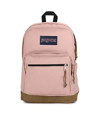 JanSport Right Pack Backpack - Durable Daypack with Padded 15" Laptop Sleeve, Spacious Main Compartment & Integrated Water Bottle Pocket - Misty Rose - color: Misty Rose