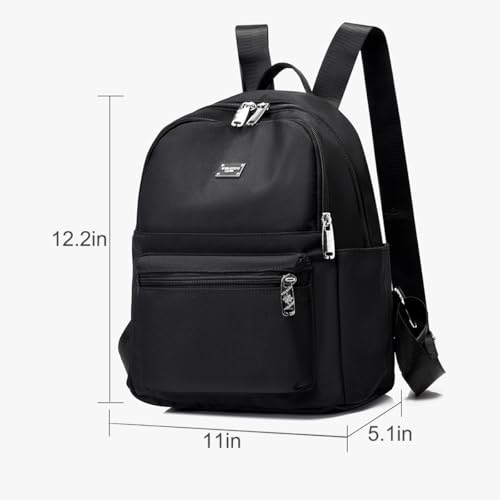 Backpack with Casual Aesthetic Daypack Simple Laptop Bag Waterproof Travel Rucksack for Women(Purplish Red) - color: Purplish Red