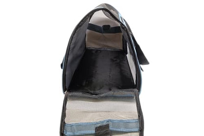ZaneSun Cat Carrier,Soft-Sided Pet Travel Carrier for Cats,Dogs Puppy Comfort Portable Foldable Pet Bag Airline Approved (Medium-Blue) - color: Medium-Blue