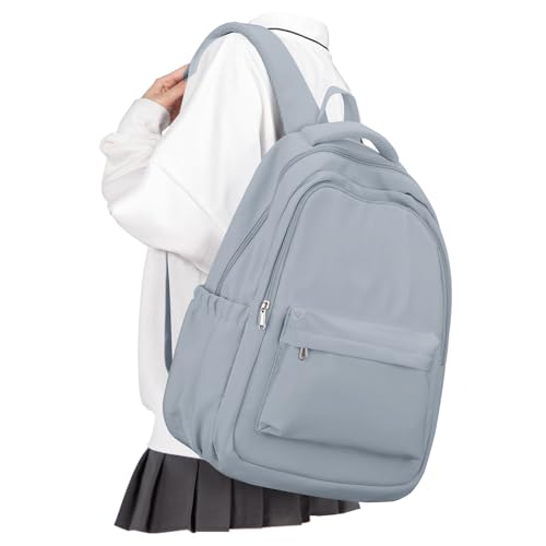 Lightweight Backpack for Women Men Laptop Travel Work Casual Daypack College Bags Cute Aesthetic Travel Backpack Casual Personal item Bag Blue - color: Blue