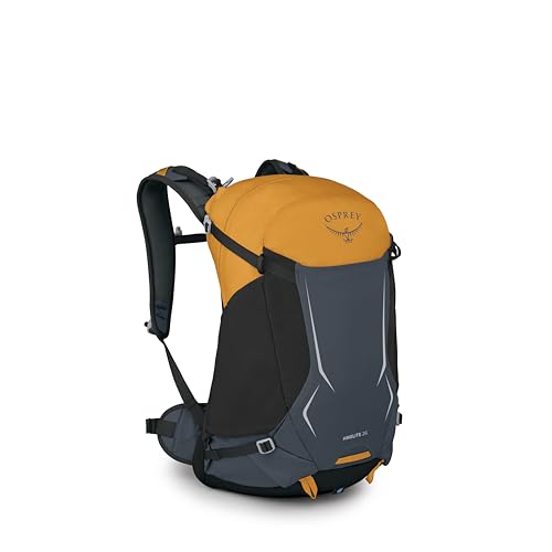 Osprey Hikelite 26L Durable Hiking Backpack - Travel Daypack with Rain Cover for Men and Women, Tungsten Yellow - color: Tungsten Yellow, style: 26l