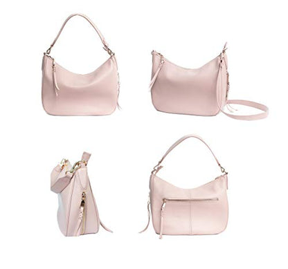 Meliae Camera Bag for Women, DSLR Mirrorless Camera Purse, Leather Shoulder Crossbody Hobo Travel Tote - color: Pink