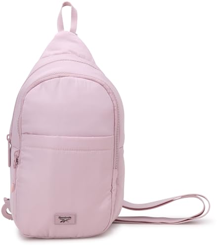 Reebok Unisex Crossbody Bag - Convertible Compact Durable Cross Body Bag for Women and Men - Gym and Travel Essentials, Size One Size, Thea II Ashen Lilac - color: Thea II Ashen Lilac