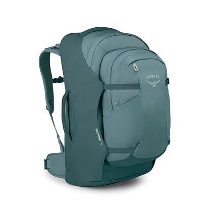 Osprey Farpoint 70L Men's Travel Backpack - Large Adjustable Travel Bag with Detachable Daypack, Cascade Blue/Torrent Blue - color: Cascade Blue Torrent Blue, style: 70l