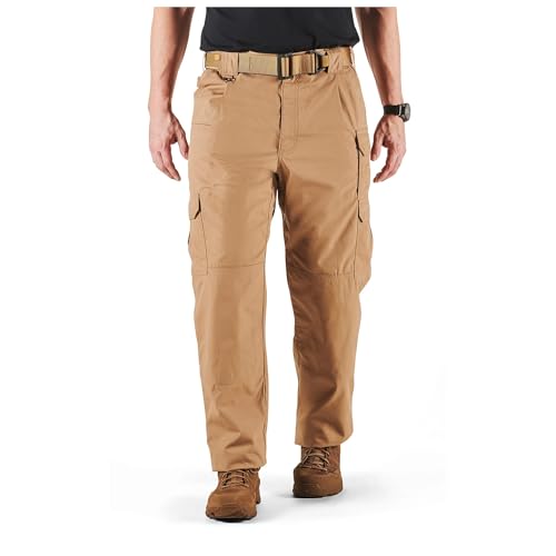 5.11 Tactical Pants for Men - Taclite Pro, Professional Cargo Work Pant, Ripstop Lightweight Performance, Style 74273ABR - color: Coyote, size: 30W x 32L