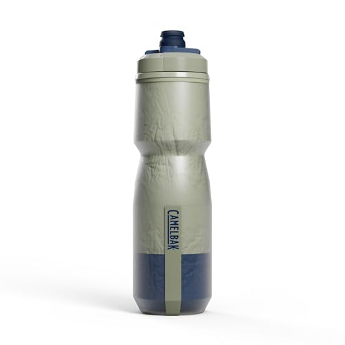 CamelBak Podium Chill Insulated Bike Squeeze Water Bottle, Cold Retention for Cycling, 24oz, Mercury Fog - color: Mercury Fog
