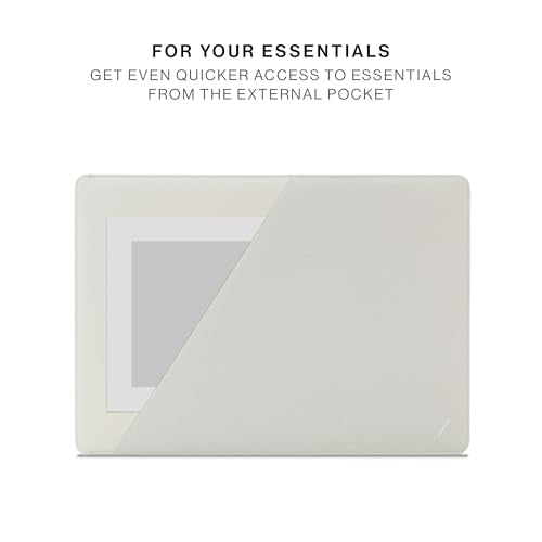 Native Union Stow Slim for MacBook Air 13” (2018 & Later), MacBook Pro 13” (2016 & Later) – Premium MacBook Sleeve with Easy-Access Magnetic Closure (Sandstone) - color: Sandstone, size: 14"