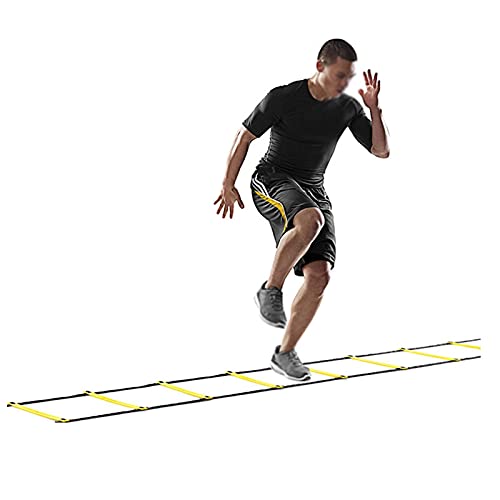 Agility Ladder Agility Ladder, Adjustable Speed Ladder Training Ladder, Sports Fitness Training Set, for Sports Training/Athletic Footwork, with Bag(Size:4M) - size: 4M