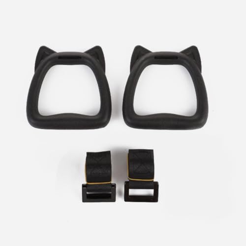 Ciieeo Gymnastic Rings with 1m Adjustable Straps, Professional Pull-up Training Workout Rings for Body Strength, Sturdy Fitness Equipment Set for Boys and Indoor Gymnastics