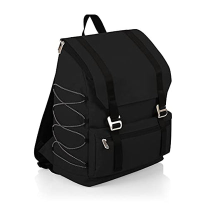 Picnic TIME OTG Traverse Backpack Cooler, Modern Backpack Cooler with 28-Can Capacity, Fully Insulated Outdoor Bag with Water Resistant Interior, Pockets, Straps, and Bottle Opener, (Black) - color: Black