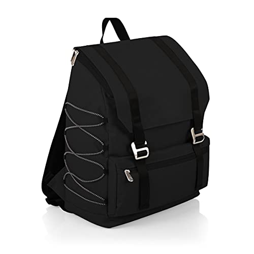 Picnic TIME OTG Traverse Backpack Cooler, Modern Backpack Cooler with 28-Can Capacity, Fully Insulated Outdoor Bag with Water Resistant Interior, Pockets, Straps, and Bottle Opener, (Black) - color: Black