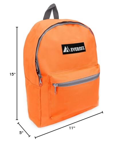 Everest 1045K Basic Backpack, 15", Orange - color: Orange