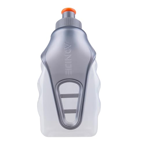 Azarxis Running Water Bottles Flask BPA Free Leakproof Hydration Vest Packs Waist Belt Replacement for Triathlon Marathon Hiking Cycling Climbing Runner - color: #1 250ml / 8.5oz