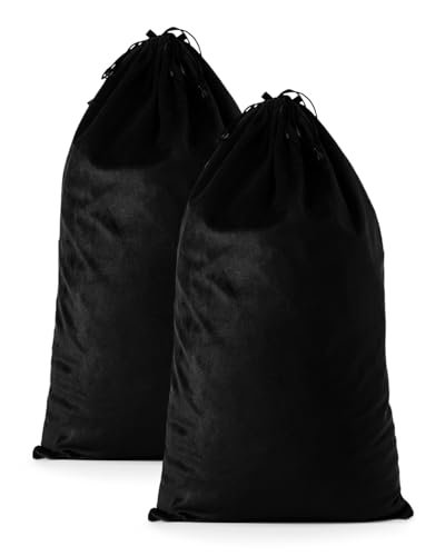 2 Pcs Shoe Bags for Travel, Large Boot Bag, Black Beauty, 21.2x13.3 Inch | Washable & Reusable Travel Shoe Bags, Dustproof Shoe Bags with Drawstring Closure, Suitable for Travel, Home Storage - color: Black Beauty, size: 21.2"x13.3"