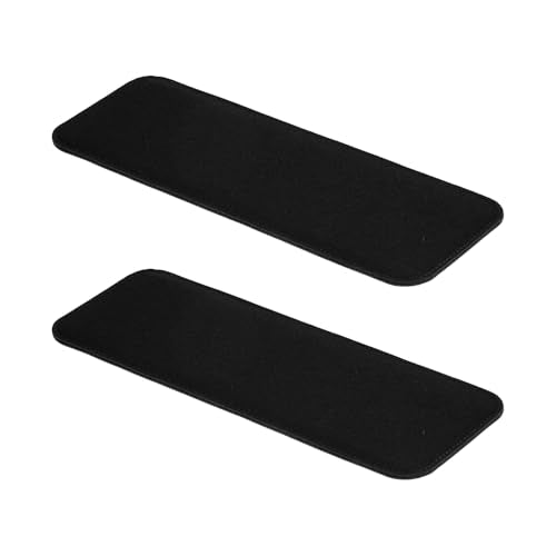 PATIKIL Felt Base Shaper 12x5 Inch, 2Pcs Bag Bottom Shaper Pad Purse Liner Board Insert Arc Corner for Handbags Tote Crossbody Bag Backpack, Black - color: Black, size: 12x5 Inch