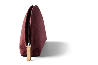 Bellroy Classic Pouch, Everyday kit, Leather and Woven Fabric (pens, Cables, Cosmetics, Personal Items) - color: Red Earth