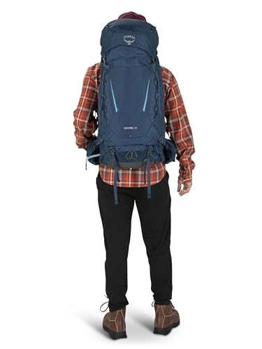 Osprey Kestrel 38L Men's Backpacking Backpack, Atlas Blue, L/XL - color: Atlas Blue, size: Large-X-Large