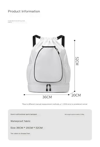 Multifunctional sports bag, backpack, independent shoe compartment, can hold basketball, badminton and tennis(Brown) - color: Brown