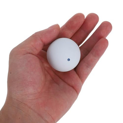 LIOOBO 2pcs Rubber Single Dot Squash Balls for Beginner Training, Hand Eye Coordination Reaction Trainer, Indoor Outdoor Use, Elastic Bounce Sports Equipment