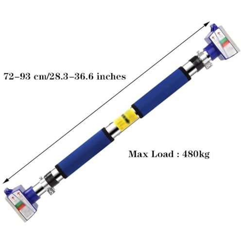 Portable Doorway Pull-Up Bar with Locking Mechanism, Adjustable Length, No Punch Fitness Equipment for Home Office