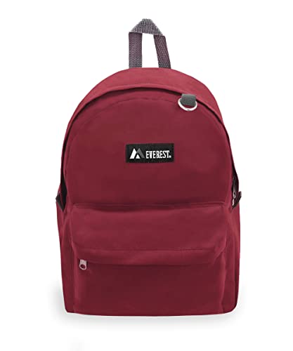 Everest Classic Backpack, Burgundy, One Size,2045CR-BURG - color: Burgundy, size: One Size