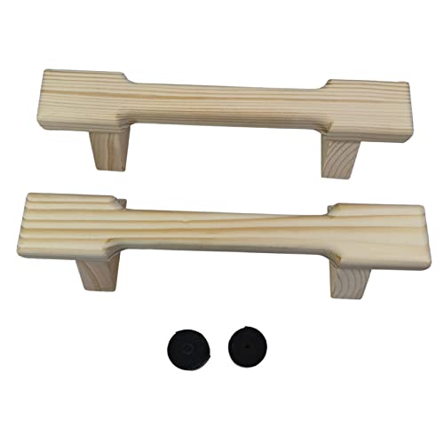 ZYSM Push-up Stand,Wooden Parallettes Pushup Bars Non-Slip Base Handstand Bars Exercise Calisthenics Equipment, Fitness Pushup Handles Stands for Men Women Strength Training,Planks Calisthenics