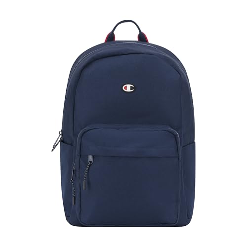 Champion Level Laptop Backpack with Padded Adjustable Straps, Water Bottle Pocket for Work, Travel, Daily Use, Sail Away Navy/Scarlet, One Size - color: Sail Away Navy/Scarlet