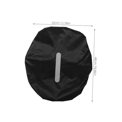 Toyvian Backpack Rain Cover with Reflective Strip for Complete Coverage Lightweight and Compact Design for Hiking Camping Traveling and Cycling Black