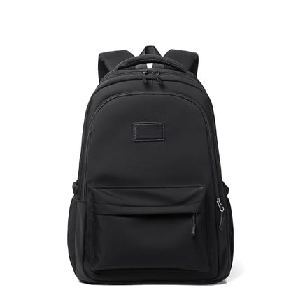 Water-Resistant Casual Backpack – Lightweight Travel Daypack with Laptop Compartment & Multi-Pocket Design (Pink) - color: Pink