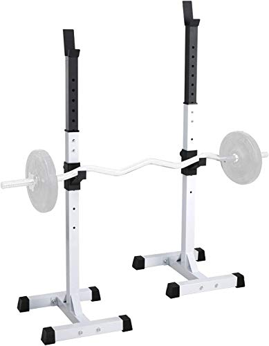 Folding Dumbbell Bench Fitness Adjustable Squat Rack Dipping Station Barbell Rack Dip Stand Fitness Bench Press Equipment Home & Gym Racks Stand,