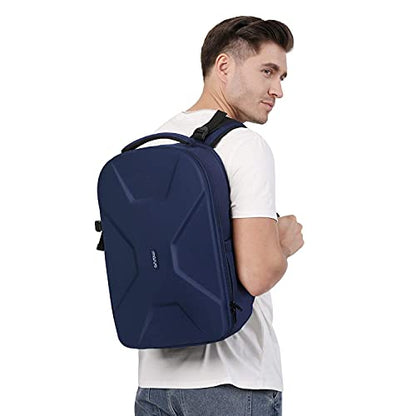 MOSISO Camera Backpack, DSLR/SLR/Mirrorless Photography Camera Bag 15-16 inch Waterproof Hardshell Case with Tripod Holder&Laptop Compartment Compatible with Canon/Nikon/Sony, Navy Blue - color: Navy Blue