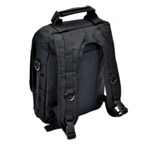 TORCH MOLLE Urban Commuter Backpack Laptop Bag Rucksack for Hiking Cycling Crossfit Light Rucking EDC Gear V2 (Black) - color: Black