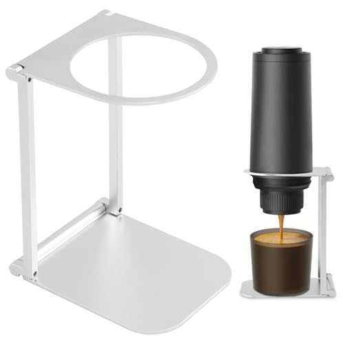 Pour Over Dripper Stand Portable Espresso Machine Stand Office Coffee Stands with Base Suitable for Office,Home,Camping (COLOR:silver)