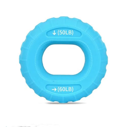 5pcs silicone grip ring, grip device, fitness rubber ring, hand strength and palm flexibility workout equipment set