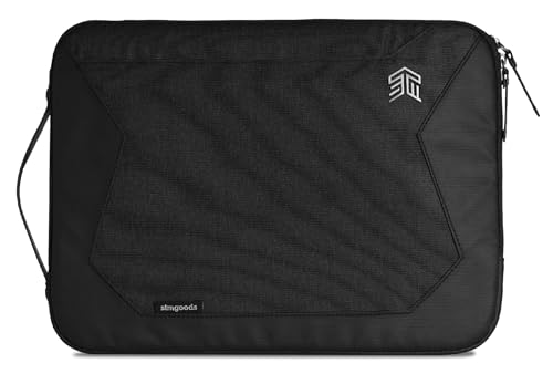 STM Myth Fleece-Lined Laptop Sleeve with Removable Strap for 13" Laptop - Black (stm-114-184M-05) - color: Black, size: 13-Inch