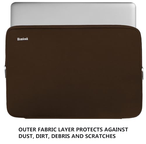 15.6 Inch Laptop Case, Durable Shockproof Protective Cover Computer Sleeve Briefcase Carrying Bag Compatible with 15.6" HP, ASUS, Lenovo, Acer, Notebook, Ultrabook, Chromebook, Brown - color: Brown, size: 15.6 Inch