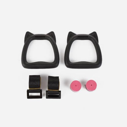 Ciieeo Gymnastic Rings with 1m Adjustable Straps, Professional Pull-up Training Workout Rings for Body Strength, Sturdy Fitness Equipment Set for Boys and Indoor Gymnastics