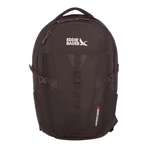 Eddie Bauer Adventurer Backpack with Organization Compartments and Hydration/Laptop Compatible Sleeve, Adventurer - Black, 30L - color: Adventurer - Black, size: 30L