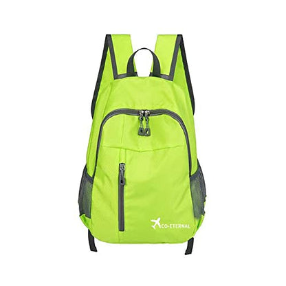 Geboldil Men's and women's leisure waterproof travel backpack green - color: Green