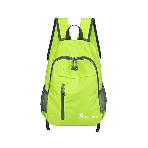 Geboldil Men's and women's leisure waterproof travel backpack green - color: Green
