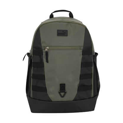 PUMA Fluid Backpack in Performance Airmesh with Laptop Sleeve & Padded Adjustable Straps, Green Moss, One Size - color: Green Moss