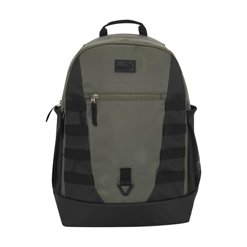 PUMA Fluid Backpack in Performance Airmesh with Laptop Sleeve & Padded Adjustable Straps, Green Moss, One Size - color: Green Moss