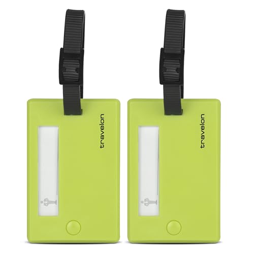 Travelon Set of 2 Tags - color: Lime