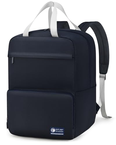Lightweight Personal Item Bag 17x10x9 Ultralight 0.5lb Foldable Travel Backpack for Women Men College Casual Daypack - color: Blue