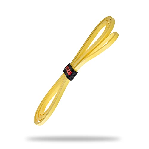 NonZero Gravity 100% Latex-Free Organic Rubber Power Resistance Bands | Compact Durable Hypoallergenic Bands for Strength Training & Workouts | 11 Levels (10 to 140 Lbs) - color: 1. Yellow-10 lb