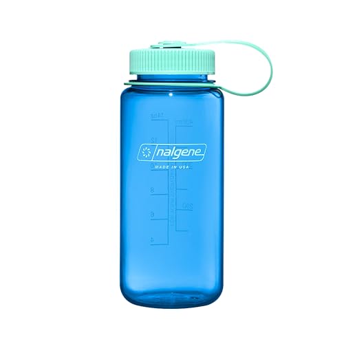 Nalgene 16 oz Wide Mouth Water Bottle | Slim Cup Holder Size, BPA-Free, Durable & Leak Proof, Lightweight Travel Bottle, Cornflower Blue - color: Cornflower Blue, size: 16 Ounces