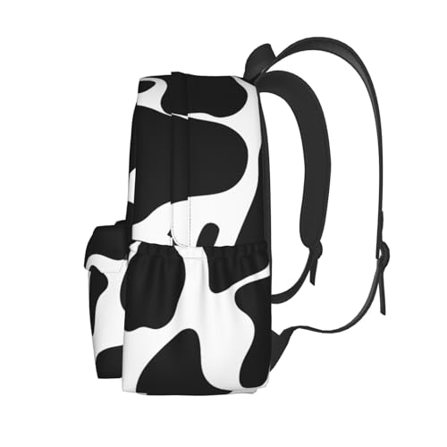 Cow spot Travel Backpack for Men Women 15.6 inch Laptop Backpack Casual Daypack for Weekender - color: Cow Spot