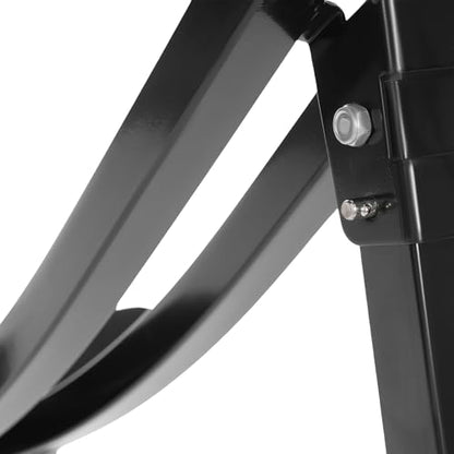 Ab Machine Abdominal Crunch Core Workout Equipment Foldable Exercise Ab Trainer Machine Coaster Abdominal/Core Fitness All Training Equipment Levels for Home & Gym - size: 35.4*15.7*34.6in Black