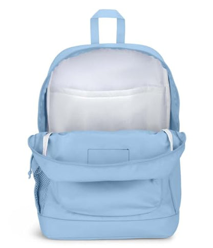 JanSport Cross Town Plus Backpack - Large Main Compartment, Side Water Bottle Pocket, 15-Inch Padded Laptop Sleeve - Blue Dusk - color: Blue Dusk